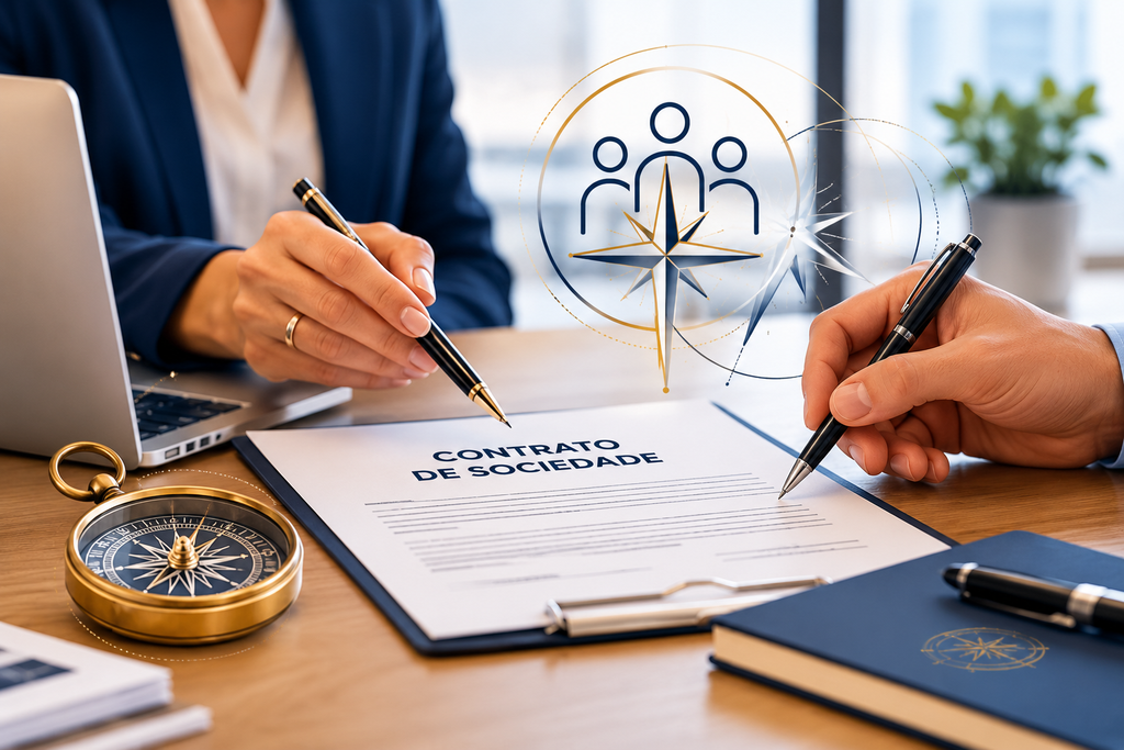 Contrato de sociedade e definição das regras entre sócios